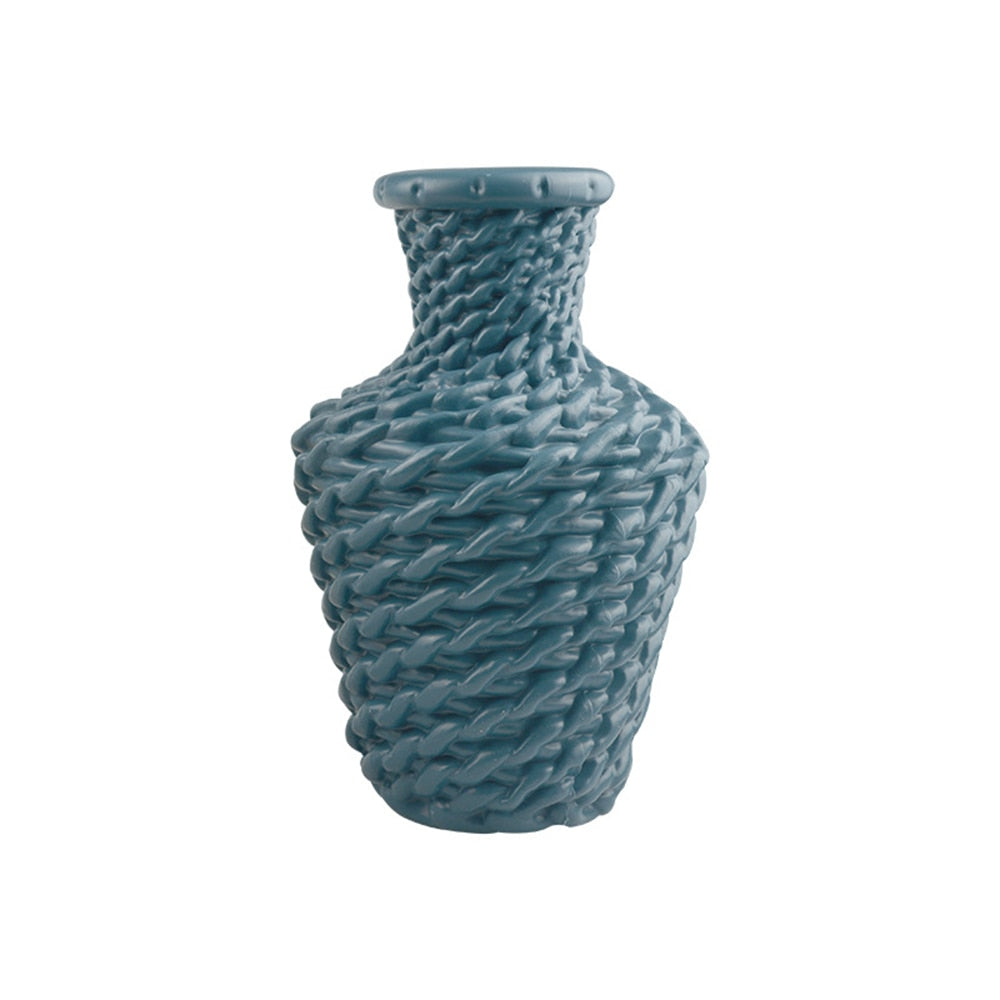 Modern Imitation Rattan Vase Table Flower Arrangement Container