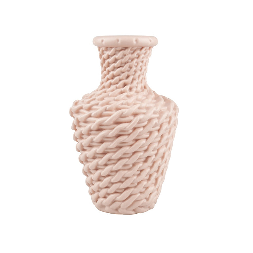 Modern Imitation Rattan Vase Table Flower Arrangement Container