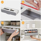 Kitchen Spice Rack Self-adhesive Wall-mounted Under-Shelf Seasoning Bottle Storage Rack Spice Organizer Kitchen Storage Rack