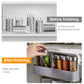 Kitchen Spice Rack Self-adhesive Wall-mounted Under-Shelf Seasoning Bottle Storage Rack Spice Organizer Kitchen Storage Rack