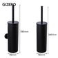 Matt Black Toilet Brush Holder Stainless Steel Cleaning Tool