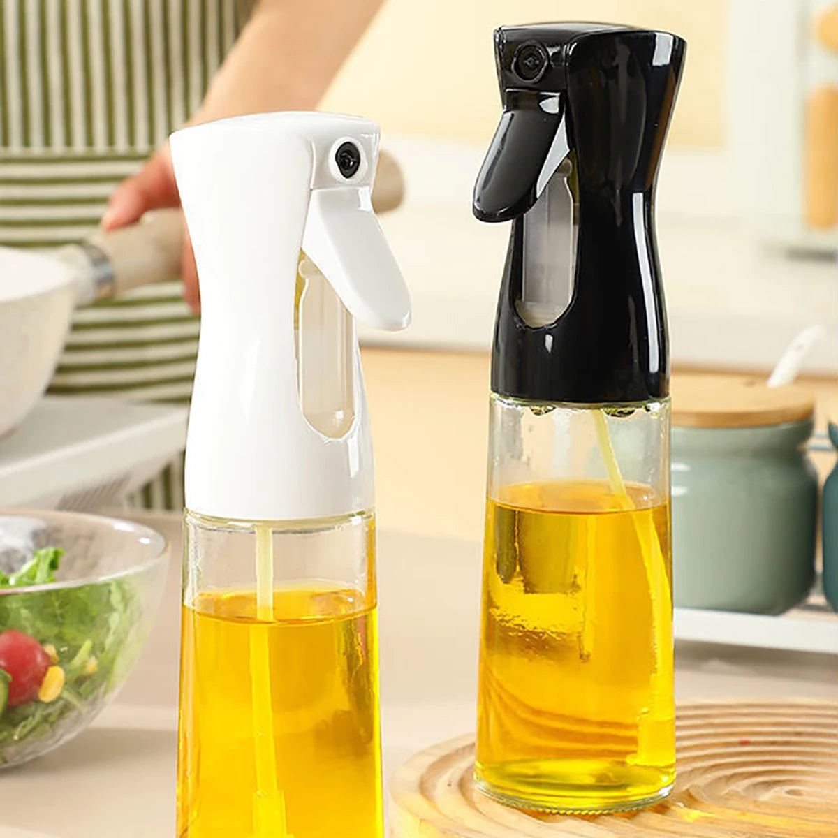 200/300/500ml Oil Spray Bottle Camping BBQ Cooking Olive Oil Sprayer Kitchen Baking Oil Spray Bottle Vinegar Bottle Dispenser