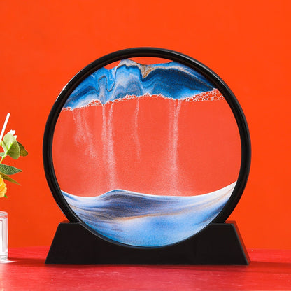 3D HourGlass Deep Sea Sandscape Moving Sand Art Picture