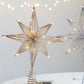 30cm Christmas Tree Toppers Star With LED String Lights Ornaments For Christmas Home Party Decoration Festival Party New Year