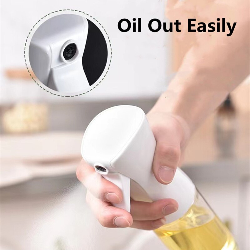 200/300ml Cooking Oil Spray Bottle For Outdoor Camping & BBQ