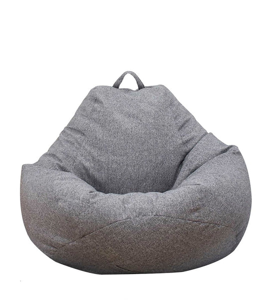 Lazy Sofa Cover Chairs Without Filler Linen Cloth Lounger