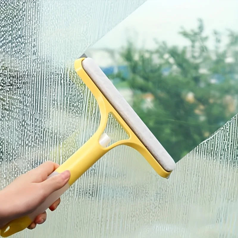 Multifunctional Glass Wiper with Watering Can - Perfect for Cleaning Mirrors, Windows, and Cars - Includes Bathroom Accessories