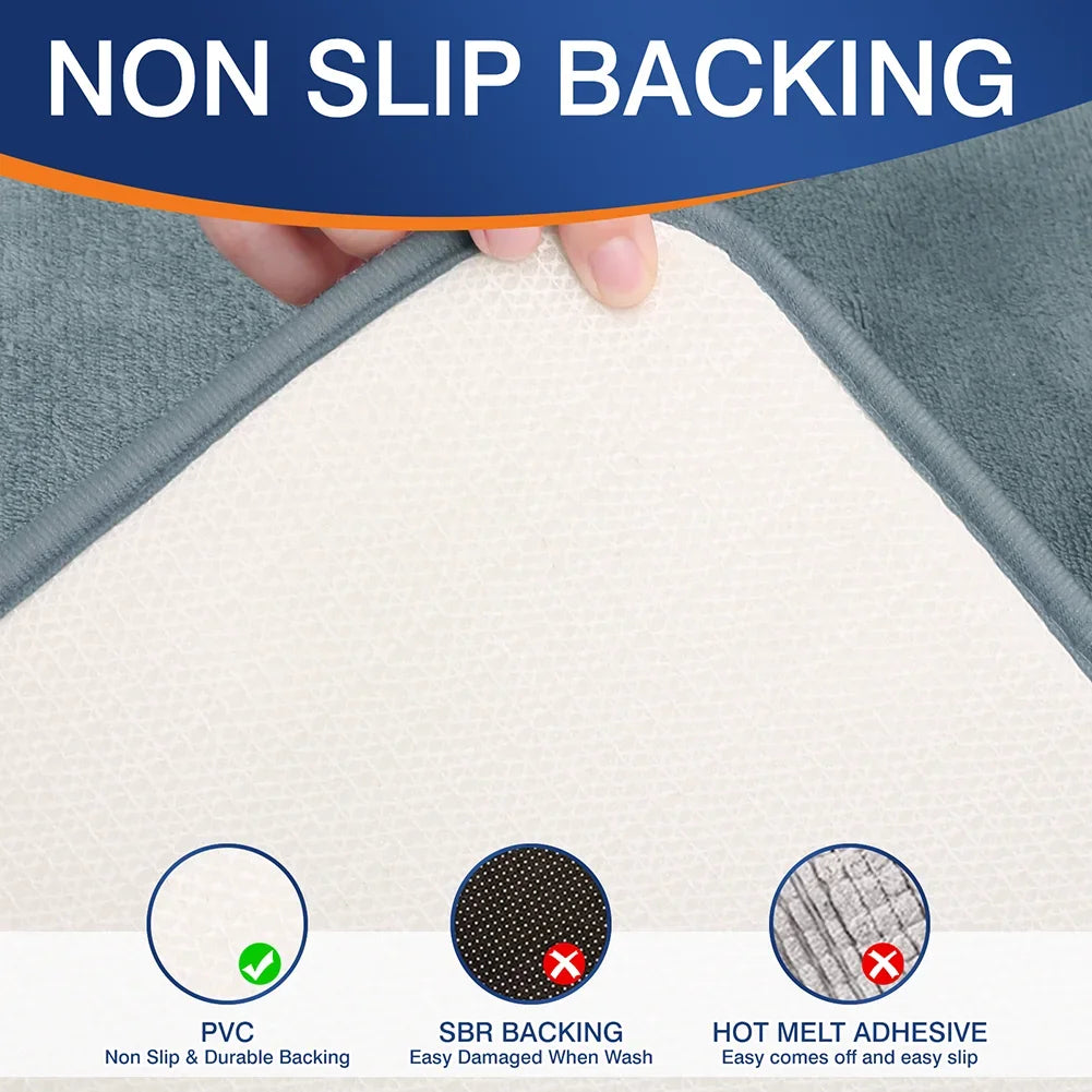 Non-Slip Memory Foam Quick Absorbent Bathroom Mat