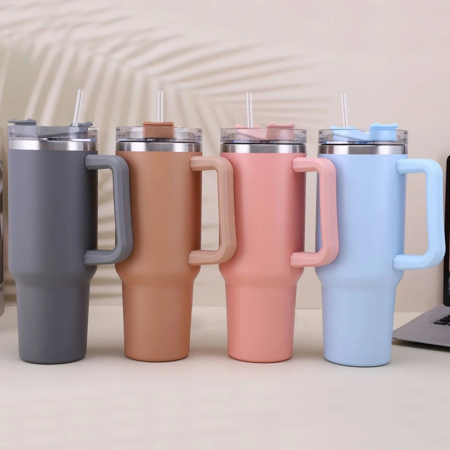 40OZ Large Capacity Portable Stainless Steel Insulation Travel Thermal Mug with Handle