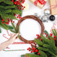 10pcs Artificial Pine Branches Christmas Holly Red Berries Stems for Xmas Tree DIY Wreath Decorations Christmas Home Decoration