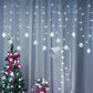 Christmas Light Led Snowflake Curtain Icicle Fairy String Lights Garland Outdoor For Home Garden New Year Party Decoration