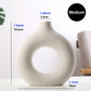 Ceramic Circular Hollow Nordic Vase Donut Flower Pot