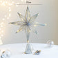 30cm Christmas Tree Toppers Star With LED String Lights Ornaments For Christmas Home Party Decoration Festival Party New Year