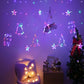 Christmas Decoration LED Star Lamp Festoon Curtain Garland Fairy String Lights Outdoor For Holiday Party 2025 New Year Decor