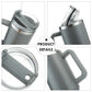 40OZ Large Capacity Portable Stainless Steel Insulation Travel Thermal Mug with Handle