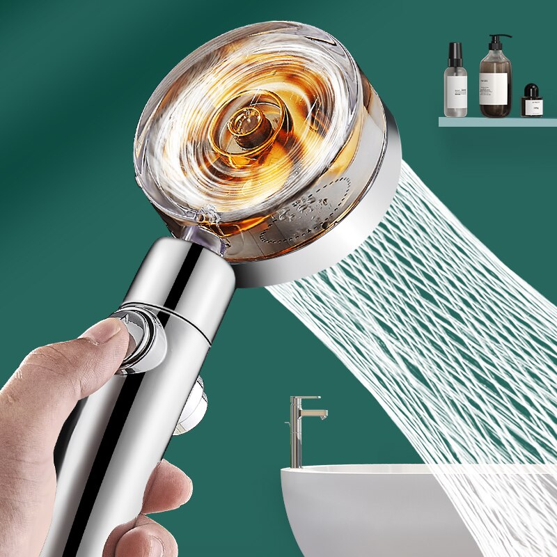 Bathroom Water Saving-High Pressure Propeller Rainfall-Shower Head