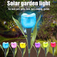 Solar Powered Garden LED Tulip Tube Shaped Flower Light