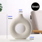 Ceramic Circular Hollow Nordic Vase Donut Flower Pot