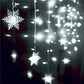 Christmas Light Led Snowflake Curtain Icicle Fairy String Lights Garland Outdoor For Home Garden New Year Party Decoration