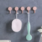 5PCS Self Adhesive Wall Hook Strong Without Drilling Coat Bag Bathroom Door Kitchen Towel Hanger Hooks Home Storage Accessories