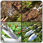 Garden Tool Set 4 Pack With Trowel, Cultivator Hand Rake, Transplant