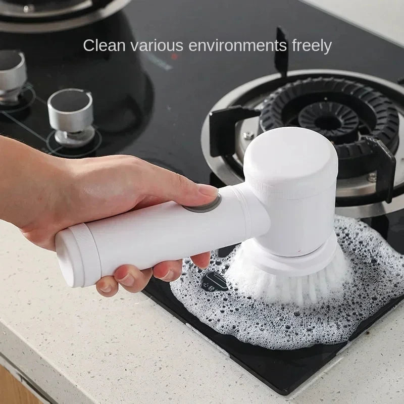 Electric Multipurpose Bathroom/Kitchen Power Spin Cleaning Brush Scrubber