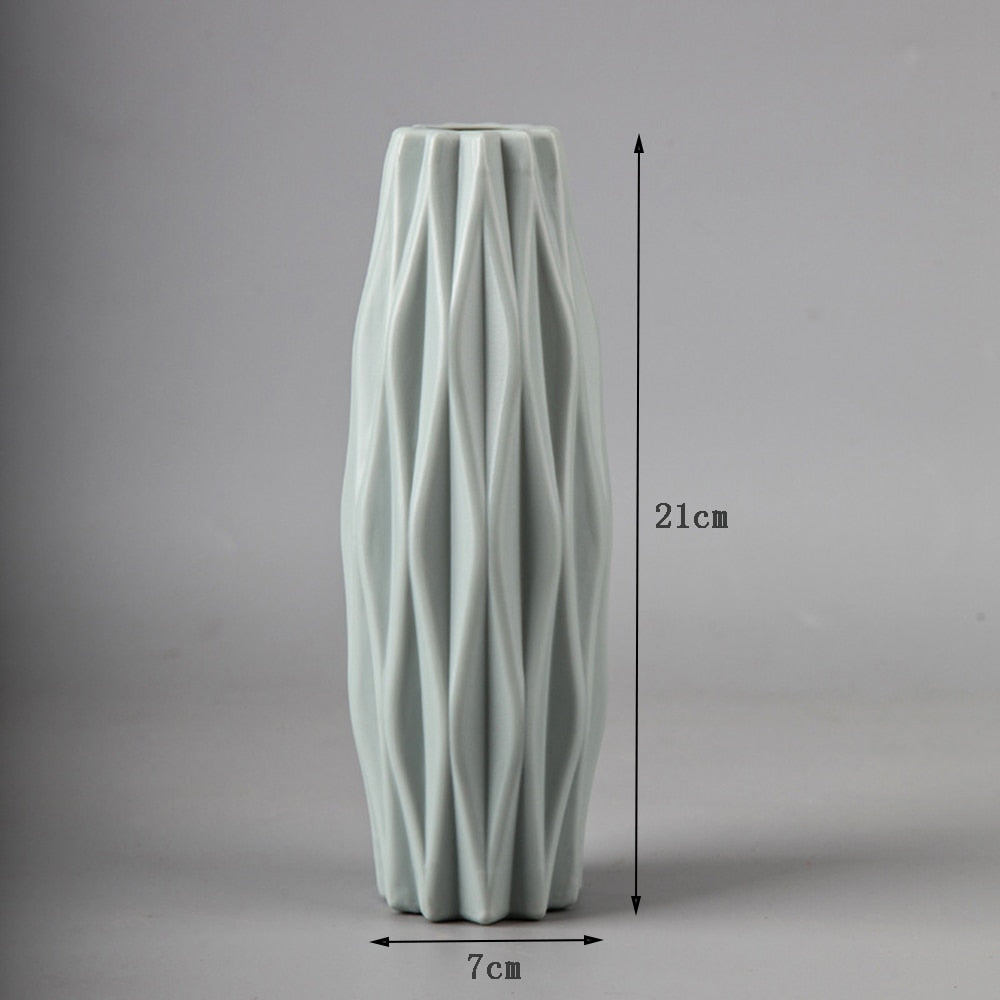 Modern Imitation Rattan Vase Table Flower Arrangement Container