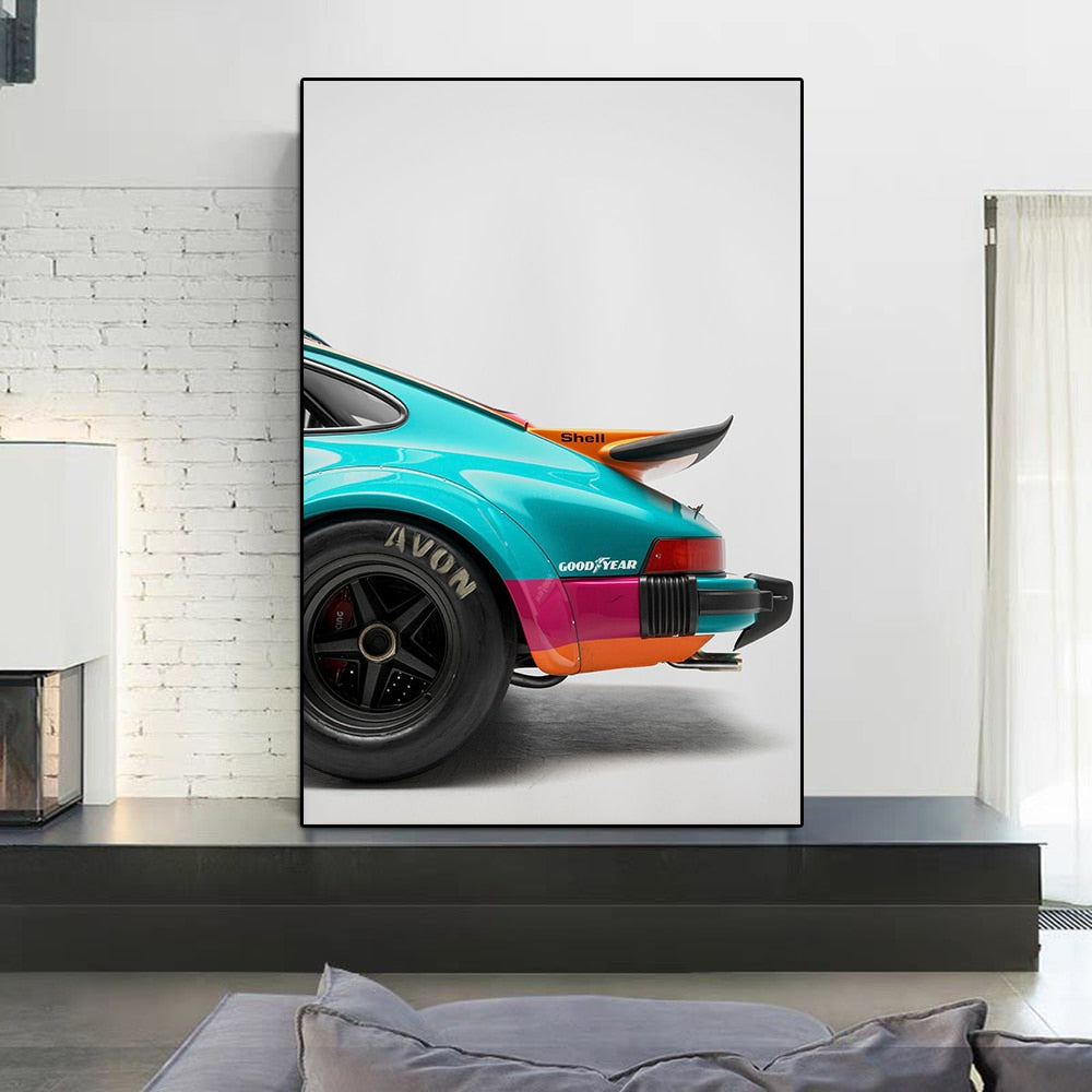 Minimalist Luxury Racing Wall Art Print Canvas Painting