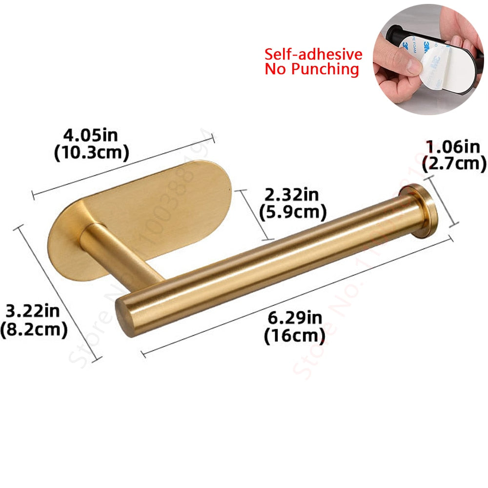 Adhesive Bathroom Toilet Roll Paper Holder