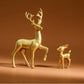 2 Pcs, Room Decor Mother Deer Cute Kids Room Decor Sculptures Kawaii Sculptures Christmas Home Decoration Fawn Figurines